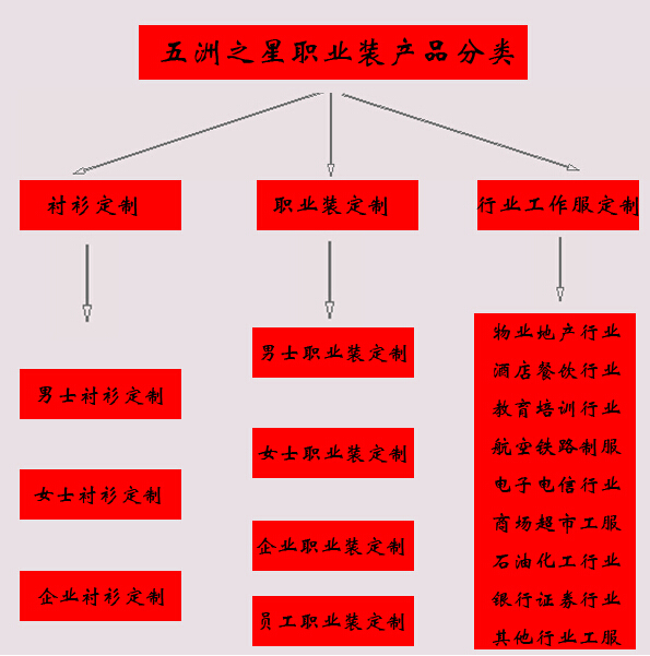 五洲之星產品分類